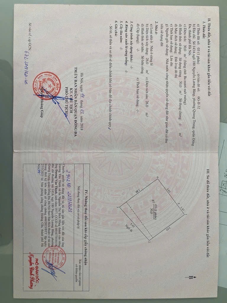 Bán nhà Nguyễn Lương Bằng - diện tích 30m2 6 tầng - Thang máy - giá 11,3 tỷ