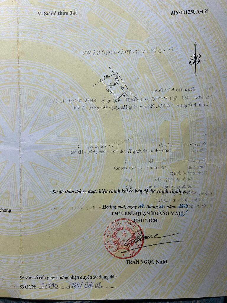 Bán nhà Nguyễn Khoái - diện tích 46m2 4 tầng - gần ô tô - giá 7,9 tỷ