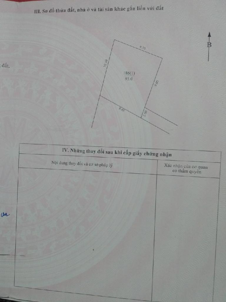 Bán nhà Nam Dư - diện tích 93m2 1 tầng - Ô TÔ ĐỖ CÁCH CHỤC MÉT - giá 11,2 tỷ