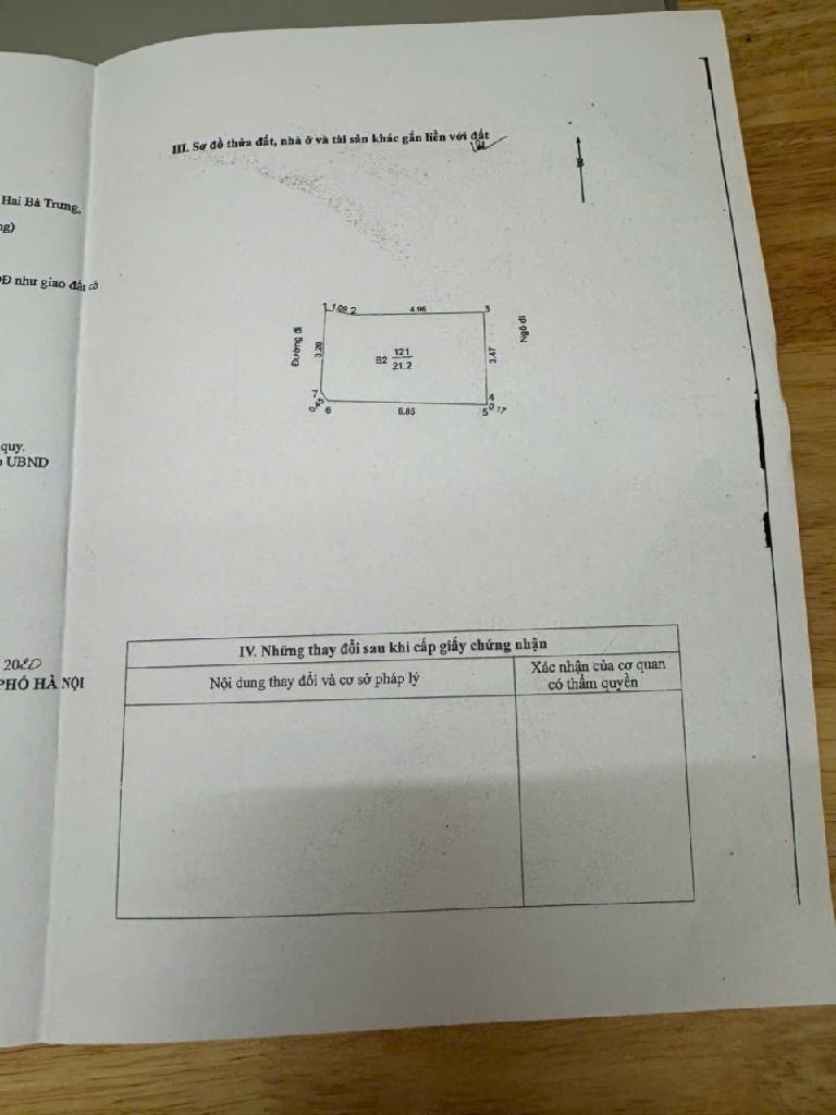 Bán nhà Kim Ngưu - diện tích 21.2m2 4 tầng - Nhà 2 mặt thoáng - giá 6 tỷ
