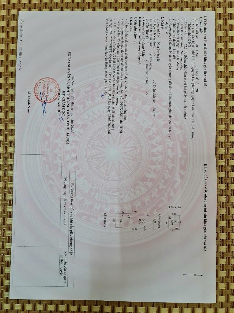 Bán nhà Hồng Mai - diện tích 52.3m2 3 tầng - Ô tô đỗ cách nhà 30m - giá 19,8 tỷ