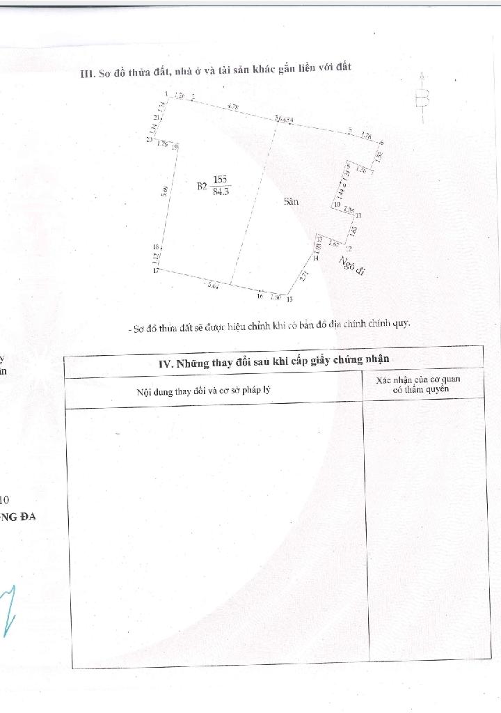 Bán nhà Phan Phù Tiên - diện tích 84.3m2 2 tầng - Nhà cũ, đất tặng nhà - giá 17,5 tỷ