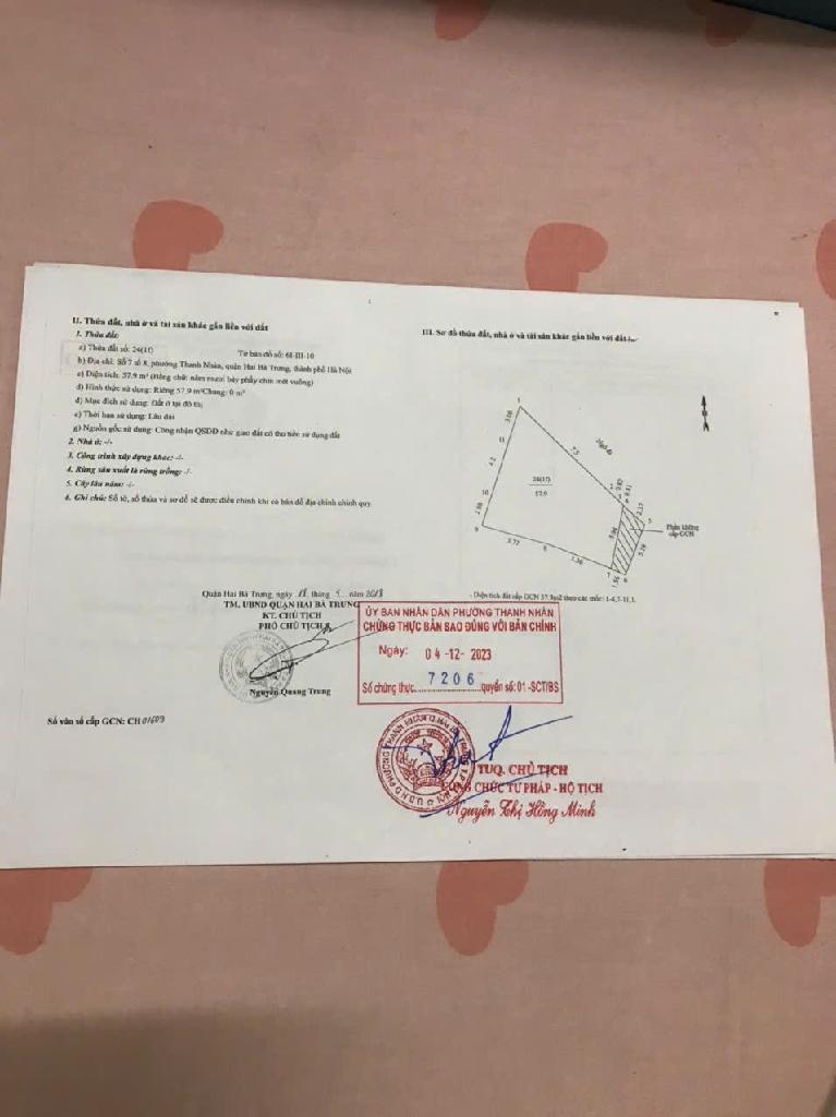 Bán nhà Trần Khát Chân - diện tích 80m2 1 tầng - Mặt ngõ thông, kinh doanh đa dạng - giá 18,3 tỷ