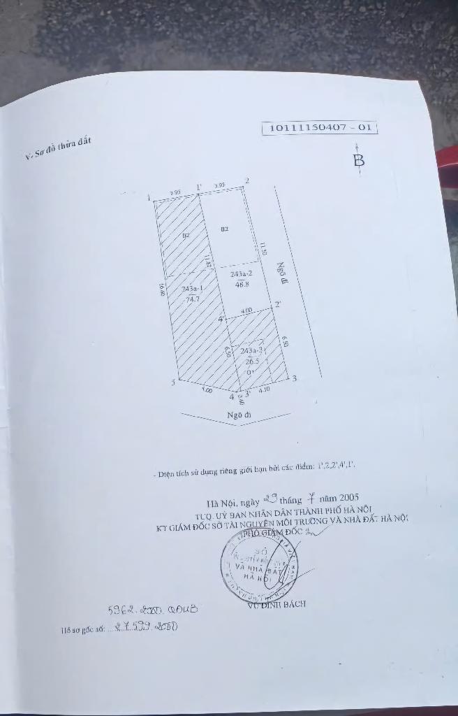 Bán nhà Khương Đình - diện tích 48.8m2 4 tầng - Lô góc, mặt tiền rộng - giá 9,6 tỷ