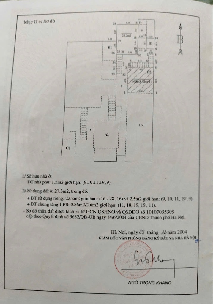 Bán nhà Đại Cồ Việt - diện tích 27.3m2 2 tầng - SAU LƯNG MẶT PHỐ - giá 10,5 tỷ
