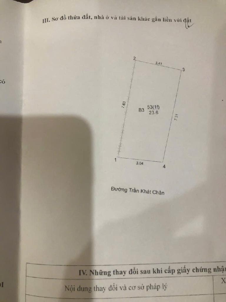 Bán nhà Trần Khát Chân - diện tích 24m2 4 tầng - Mặt phố lô góc vỉa hè khủng - giá 18,5 tỷ