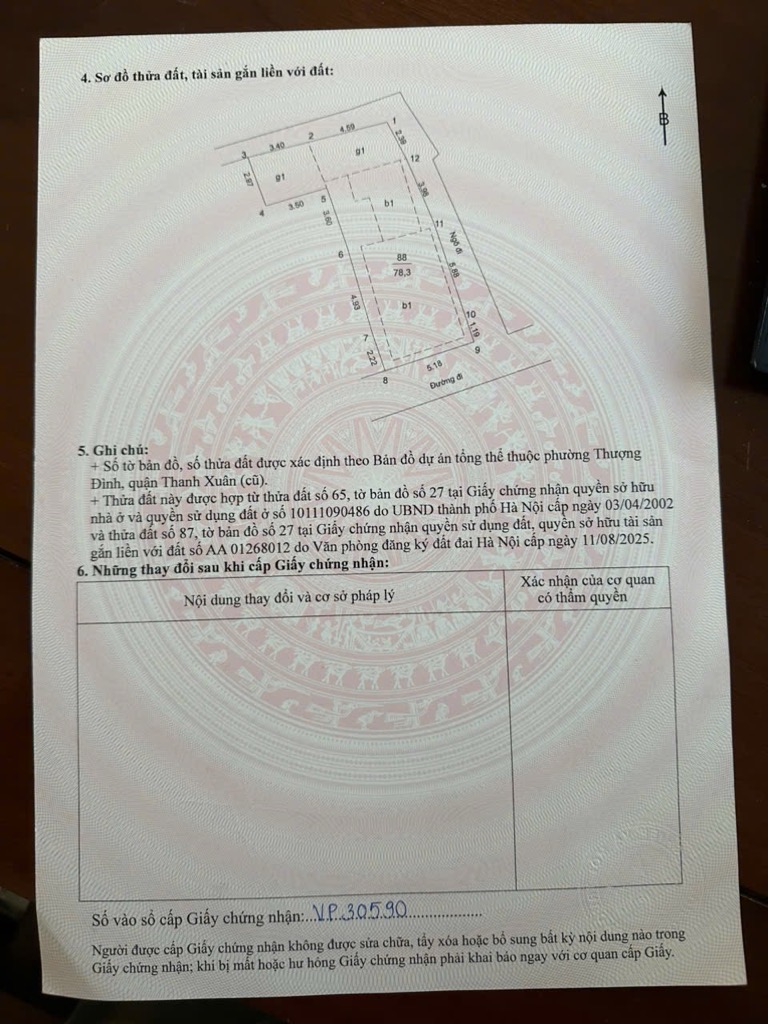 Bán nhà Cự Lộc - diện tích 78.3m2 3 tầng - Mặt phố kinh doanh - giá 23,3 tỷ