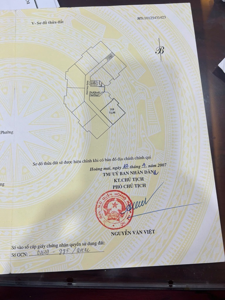 Bán nhà Bắc Linh đàm - diện tích 78m2 1 tầng - Căn hộ 3 ngủ 2 WC - giá 6,3 tỷ