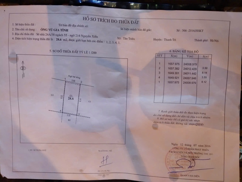 Bán nhà Nguyễn Xiển - diện tích 28,6m2 3 tầng - Cực hiếm - giá 1,55 tỷ