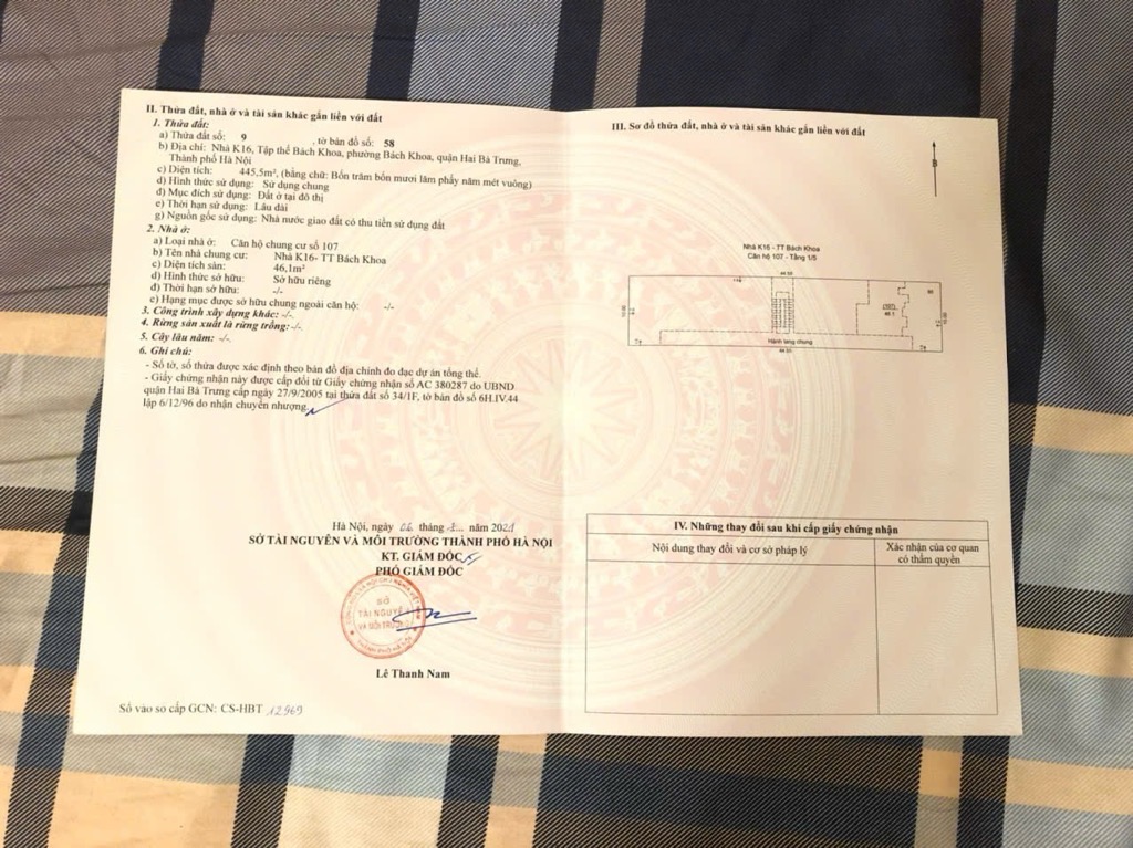 Bán nhà Bách Khoa - diện tích 134m2 1 tầng - Tập thể tầng 1 - giá 8,1 tỷ