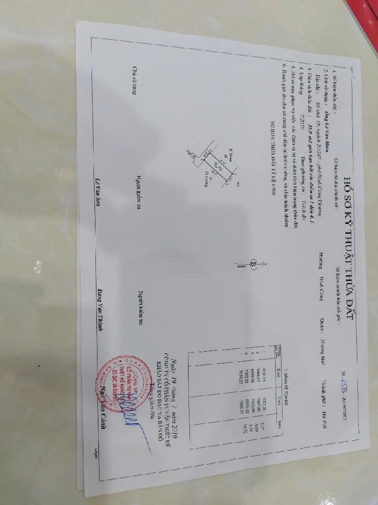 Bán nhà Định Công Thượng - diện tích 35.9m2 3 tầng - Nhà đẹp hiếm có - giá 4,25 tỷ