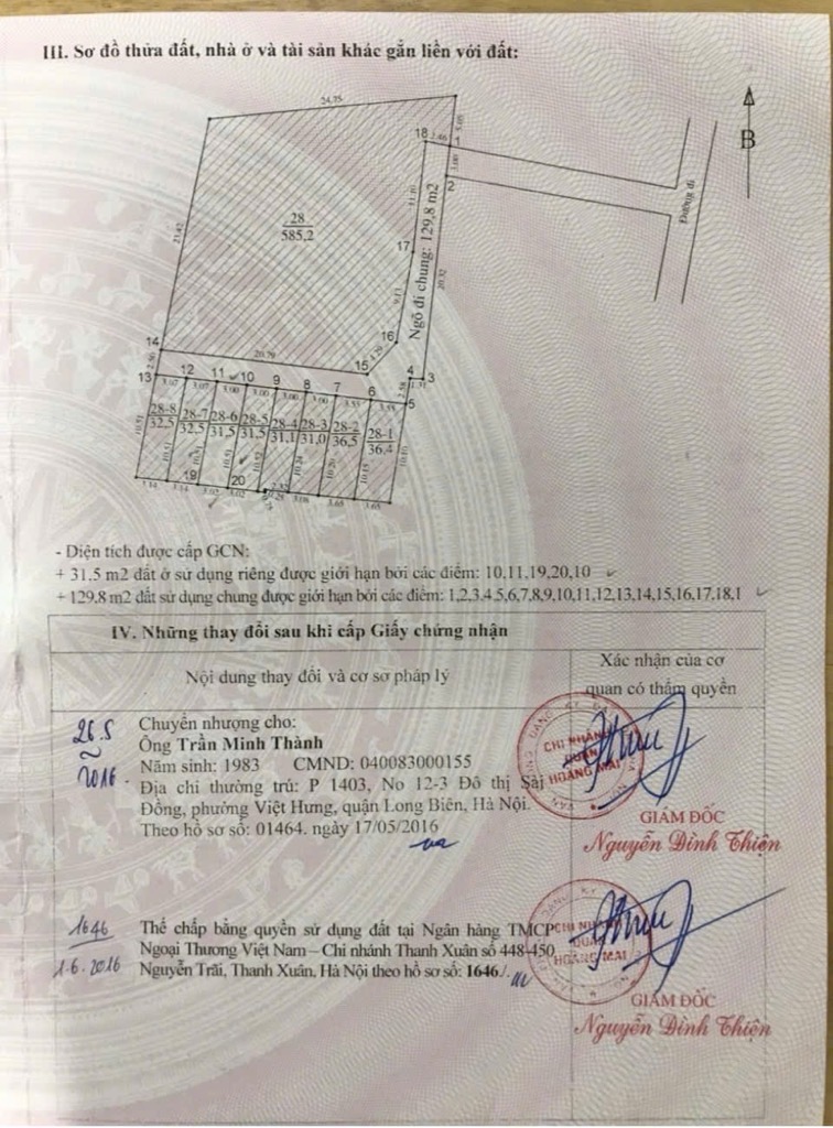 Bán nhà Ngũ Nhạc - diện tích 31.5m2 4 tầng - Ô TÔ ĐỖ CỔNG - giá 7,7 tỷ