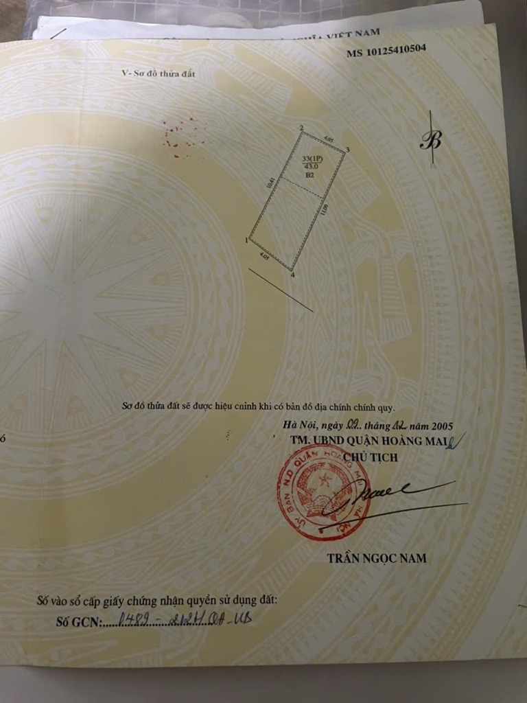 Bán nhà Nguyễn Đức Cảnh - diện tích 43m2 4 tầng - Nhà đẹp, sổ vuông - giá 9,5 tỷ