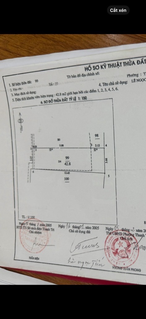 Bán nhà Thanh Đàm - diện tích 42,8m2 4 tầng - Ô tô đỗ cửa - giá 4,8 tỷ