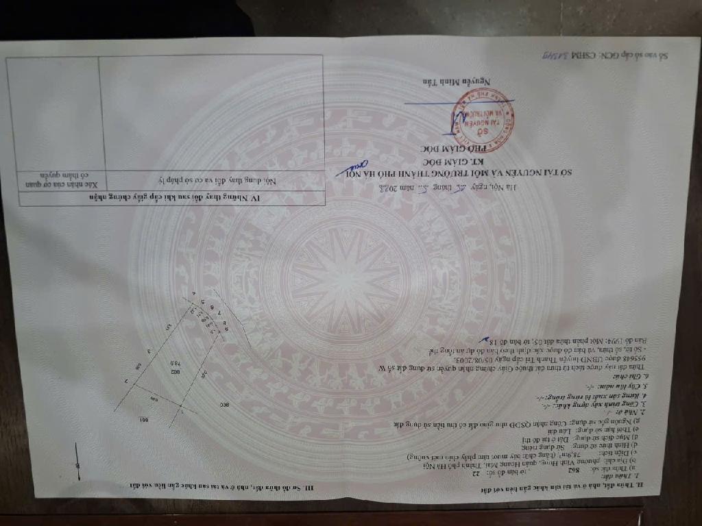 Bán nhà Vĩnh Hưng - diện tích 78.9m2 1 tầng - Lô đất nở hậu - giá 12,5 tỷ