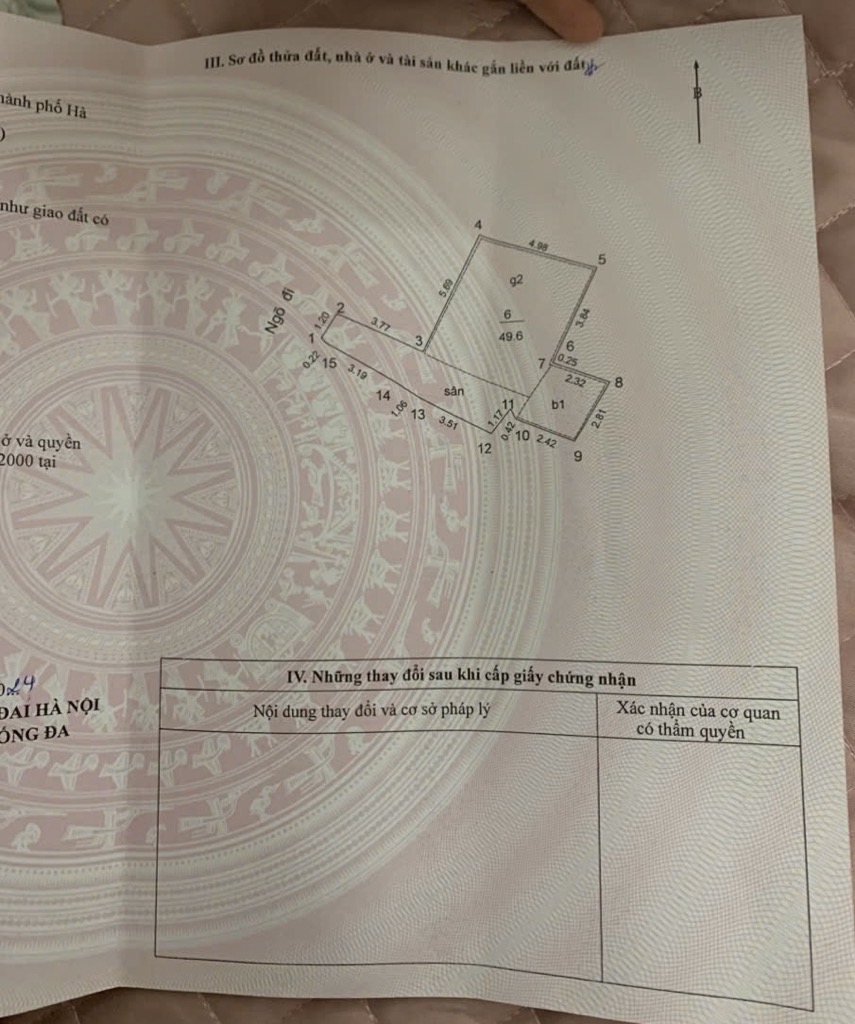 Bán nhà Tôn Đức Thắng - diện tích 49.6m2 2 tầng - giá 7,5 tỷ