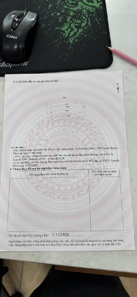 Bán nhà Đại Từ - diện tích 47m2 1 tầng - LÔ GÓC - Ô TÔ VÀO NHÀ - giá 9,6 tỷ