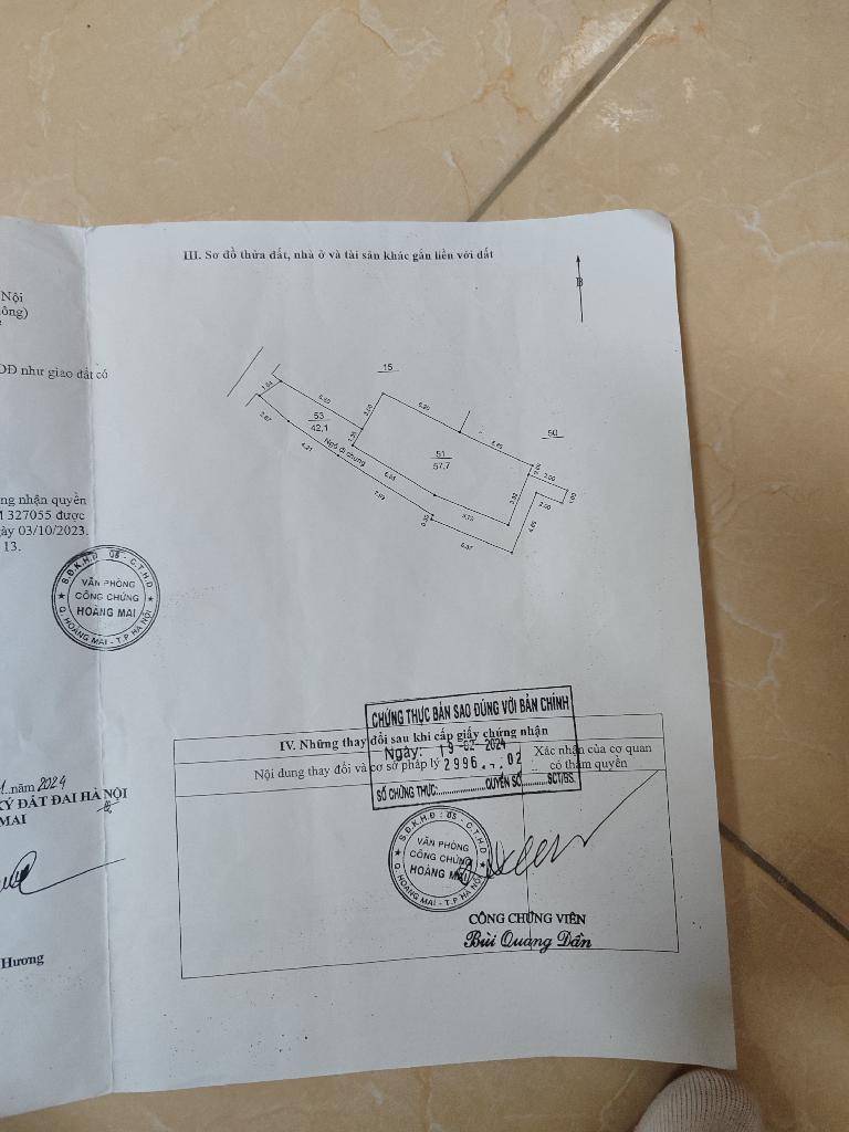 Bán nhà Trương Định - diện tích 57,5m2 2 tầng - phù hợp xây CCMN - giá 9,2 tỷ