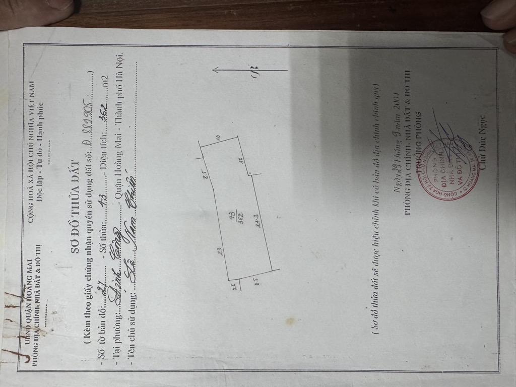 Bán nhà Định Công - diện tích 50m2 1 tầng - Ô tô - giá 9,5 tỷ