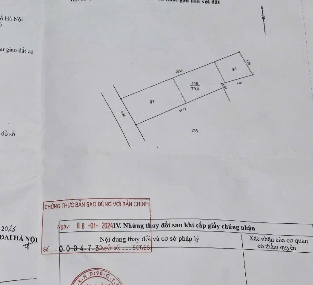 Bán nhà Hoàng Mai - diện tích 79m2 1 tầng - Phù hợp xây CCMN - giá 13,6 tỷ