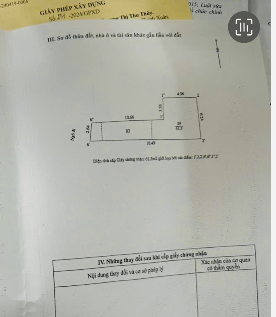 Bán nhà Vũ Tông Phan - diện tích 62m2 6 tầng - Ô TÔ QUA NHÀ - giá 16,28 tỷ