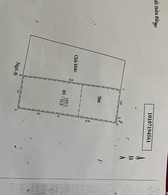 Bán nhà Đê Trần Khát Chân - diện tích 72m2 4 tầng - Ô TÔ TRÁNH - giá 16,5 tỷ