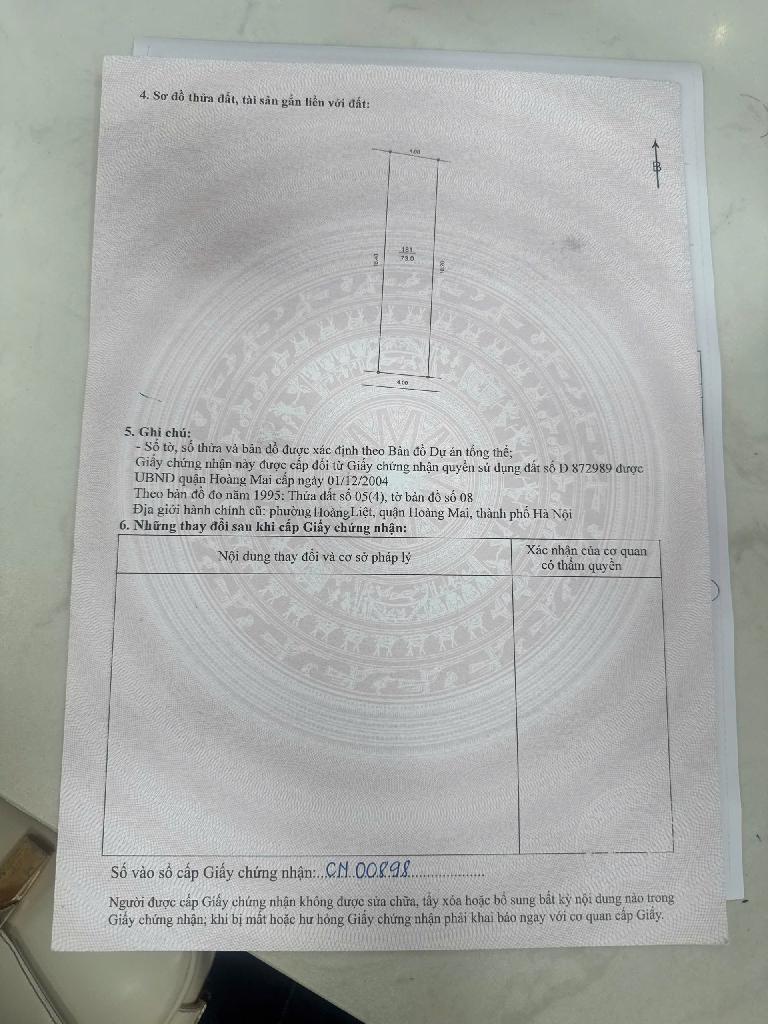 Bán nhà Giải Phóng - diện tích 73m2 1 tầng - ô tô vào nhà - giá 14,9 tỷ