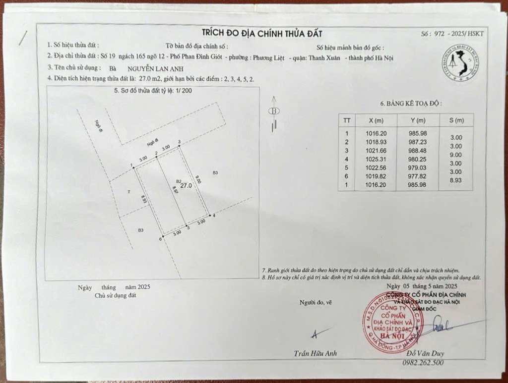 Bán nhà Phan Đình Giót - diện tích 30m2 3 tầng - Lô góc, ô tô lùi cửa - giá 2,98 tỷ