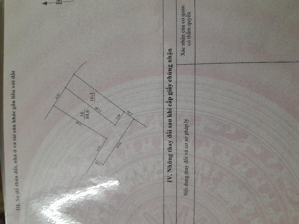 Bán nhà Khuyến Lương - diện tích 84.6m2 3 tầng - ô tô vào tận nhà - giá 18 tỷ