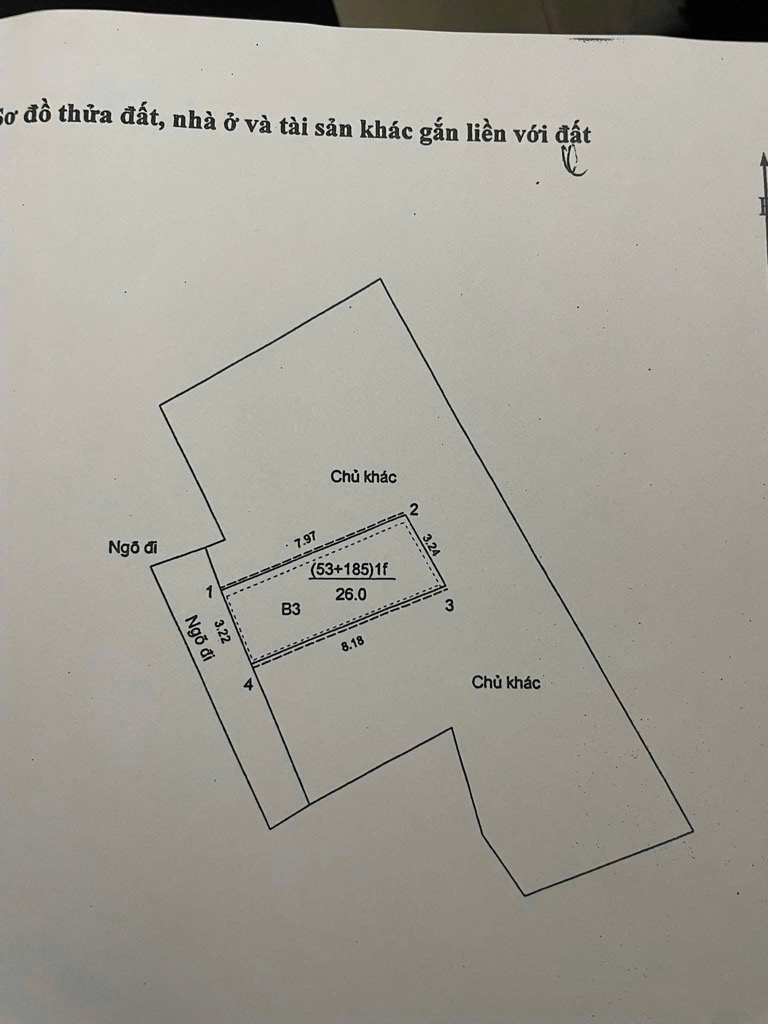 Bán nhà Bạch Đằng - diện tích 26m2 3 tầng - Ngõ ba gác - giá 6,5 tỷ