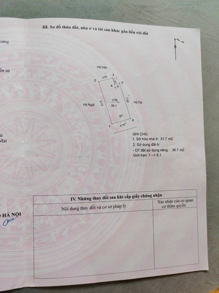 Bán nhà Trương Định - diện tích 36.1m2 3 tầng - ô tô vào tận cửa - giá 11,7 tỷ