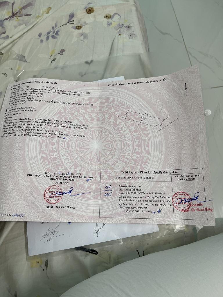 Bán nhà Nguyễn Khoái - diện tích 36m2 4 tầng - ô tô đỗ cửa - giá 5,6 tỷ