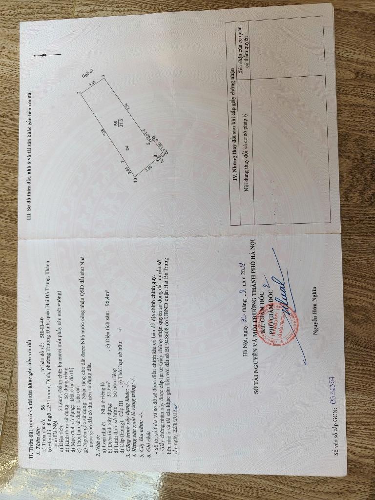 Bán nhà Trương Định - diện tích 32m2 5 tầng - Ô TÔ TRÁNH - giá 10,5 tỷ