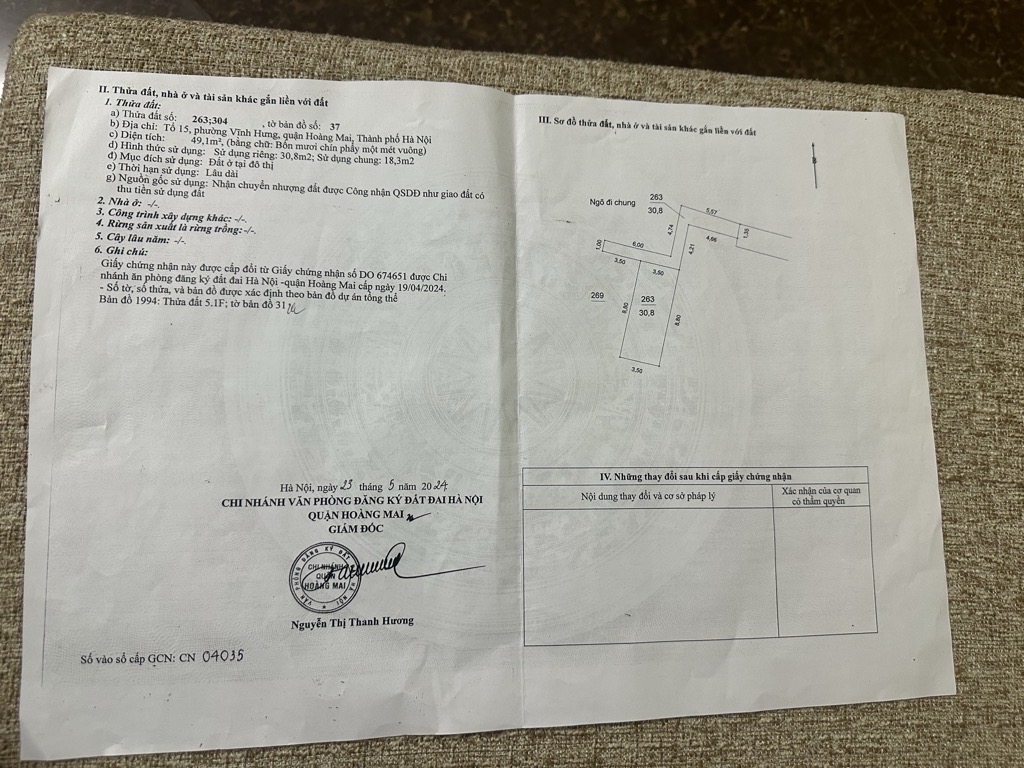 Bán nhà Vĩnh Hưng - diện tích 31m2 4 tầng - Nhà đẹp hiếm có - giá 7,2 tỷ