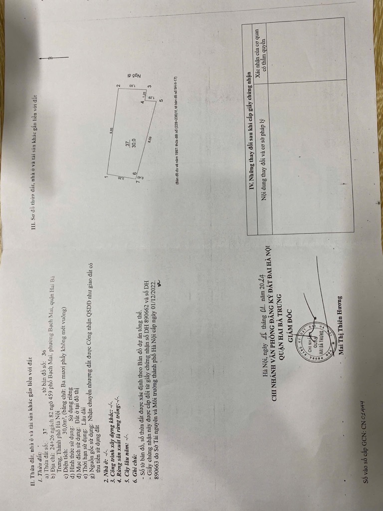 Bán nhà Bạch Mai - diện tích 30m2 5 tầng - Lô góc - giá 7,2 tỷ