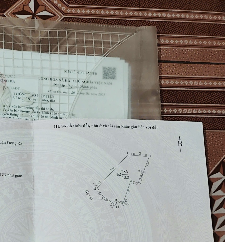 Bán nhà Ngõ Thông Phong - diện tích 40.8m2 4 tầng - Mặt ngách gần phố - giá 8,9 tỷ