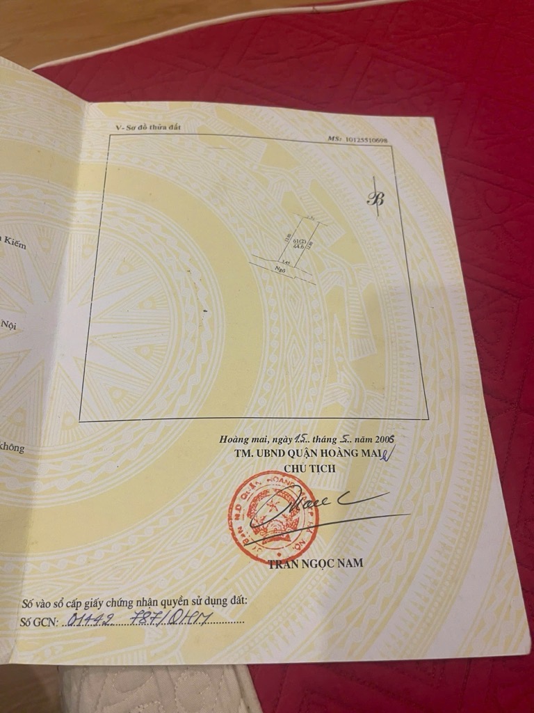 Bán nhà Vĩnh Hưng - diện tích 45m2 6 tầng - Nhà hoàn thiện long lanh - giá 12,3 tỷ