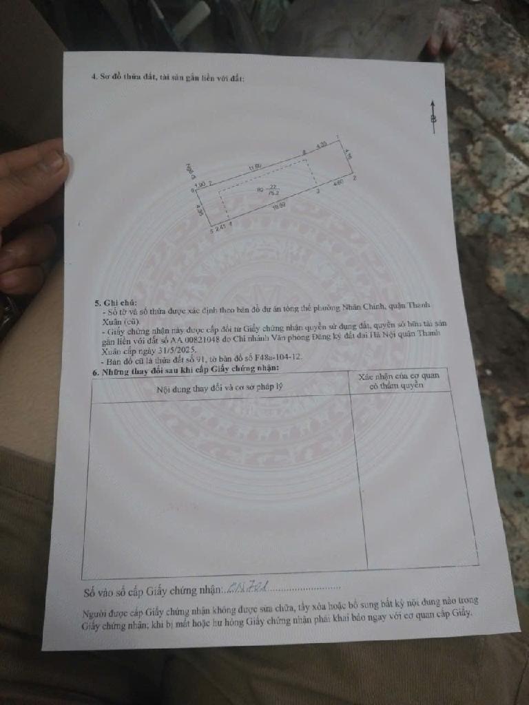 Bán nhà Quan Nhân - diện tích 76m2 3 tầng - Ngõ nông trước nhà rộng thoáng - giá 13,2 tỷ