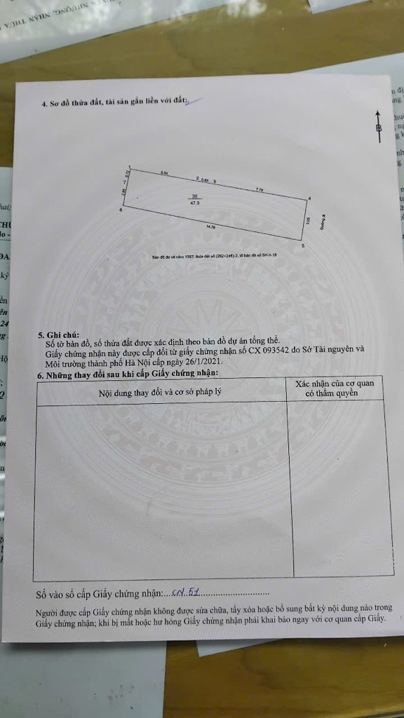 Bán nhà Ngõ Hoà Bình - diện tích 47m2 1 tầng - Lô đất cực hiếm - giá 8,75 tỷ