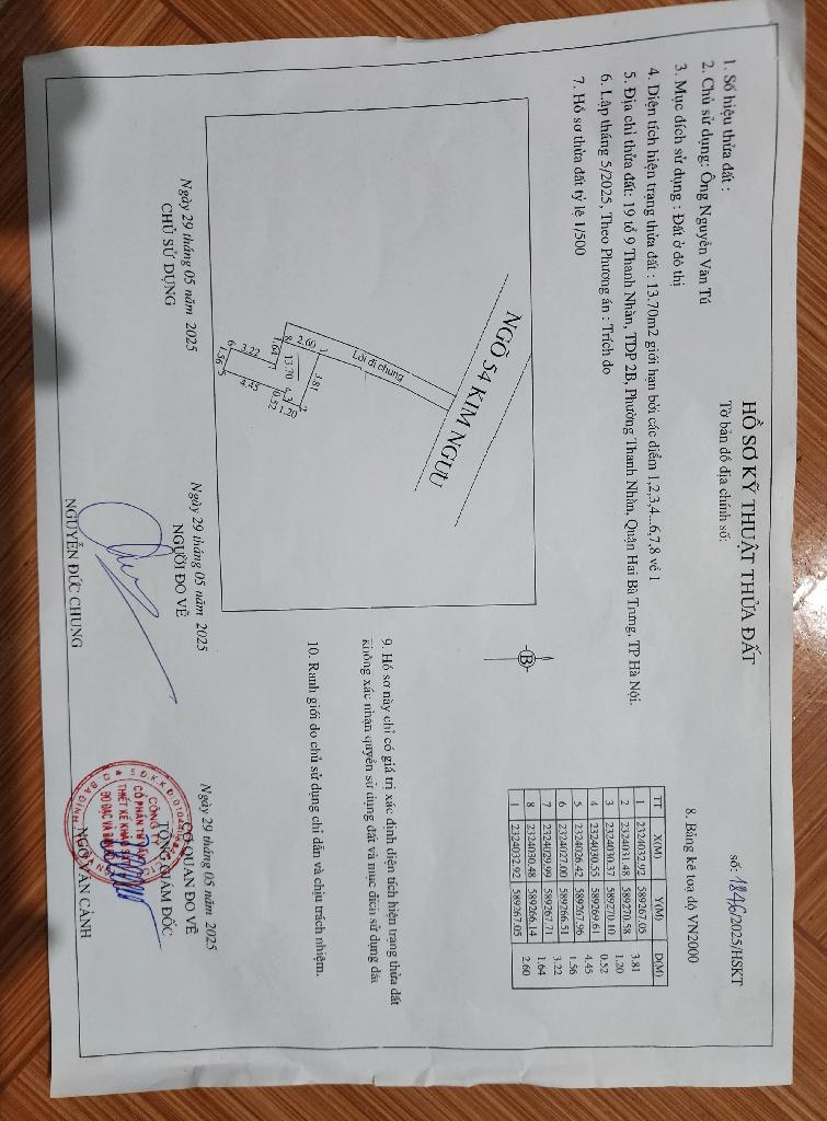 Bán nhà Kim Ngưu - diện tích 13,7m2 3 tầng - ô tô tránh - giá 2,4 tỷ