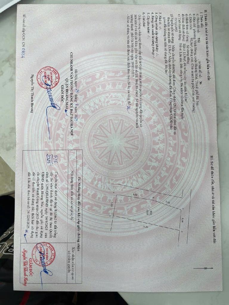 Bán nhà Lĩnh Nam - diện tích 94m2 1 tầng - Lô góc 2 mặt thoáng - giá 18,5 tỷ