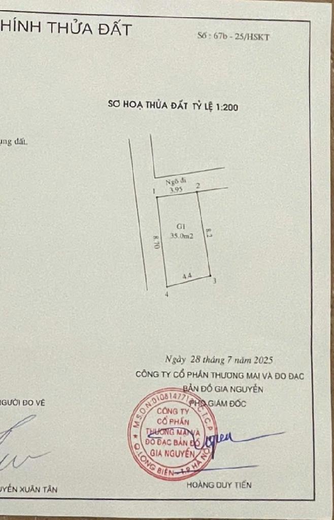 Bán nhà Nam Dư - diện tích 38m2 2 tầng - ô tô đỗ gần - giá 3,8 tỷ