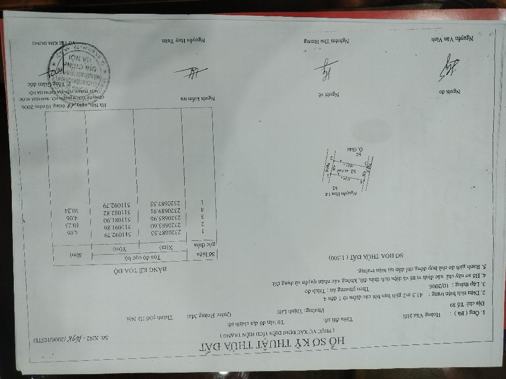 Bán nhà Tân Mai - diện tích 41.5m2 5 tầng - Cách ô tô 100m - giá 5,8 tỷ