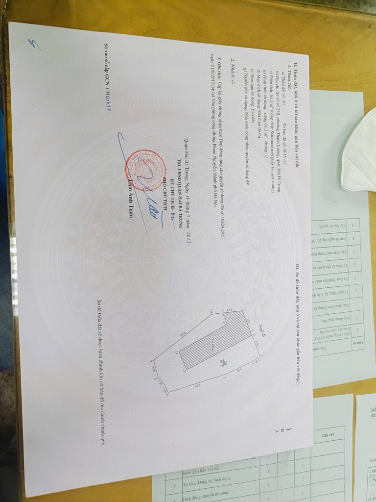 Bán nhà Minh Khai - diện tích 61,3m2 4 tầng - gần ô tô - giá 11,9 tỷ