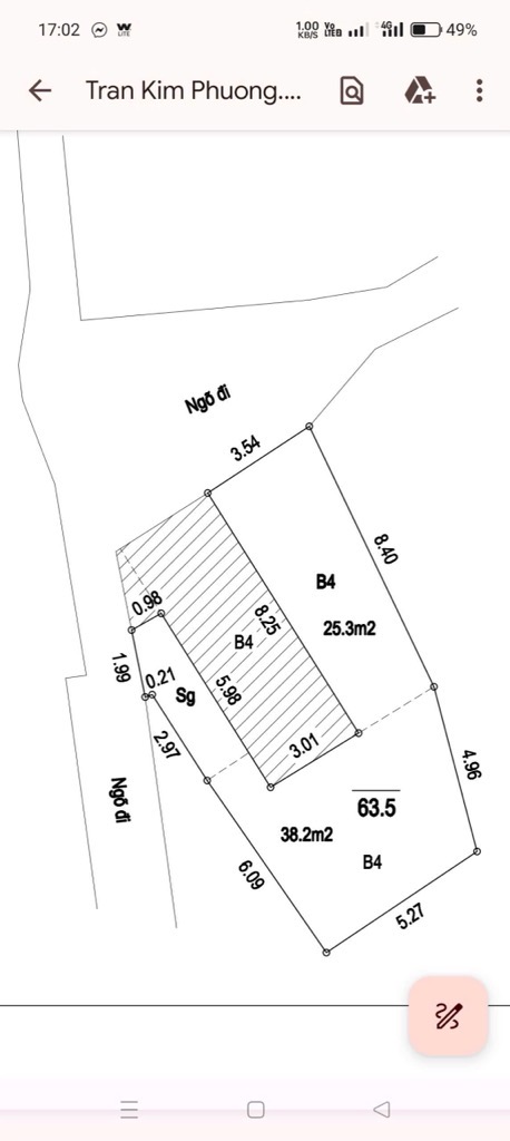 Bán nhà Minh Khai - diện tích 61,3m2 4 tầng - gần ô tô - giá 11,9 tỷ