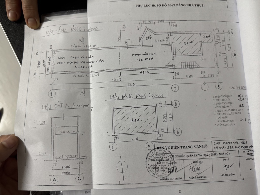 Bán nhà Bạch Mai - diện tích 75m2 2 tầng - Nhà mặt phố kinh doanh sầm uất - giá 20 tỷ