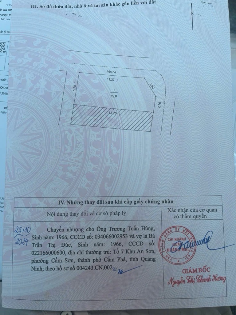 Bán nhà Lĩnh Nam - diện tích 76m2 5 tầng - LÔ GÓC - giá 23,5 tỷ