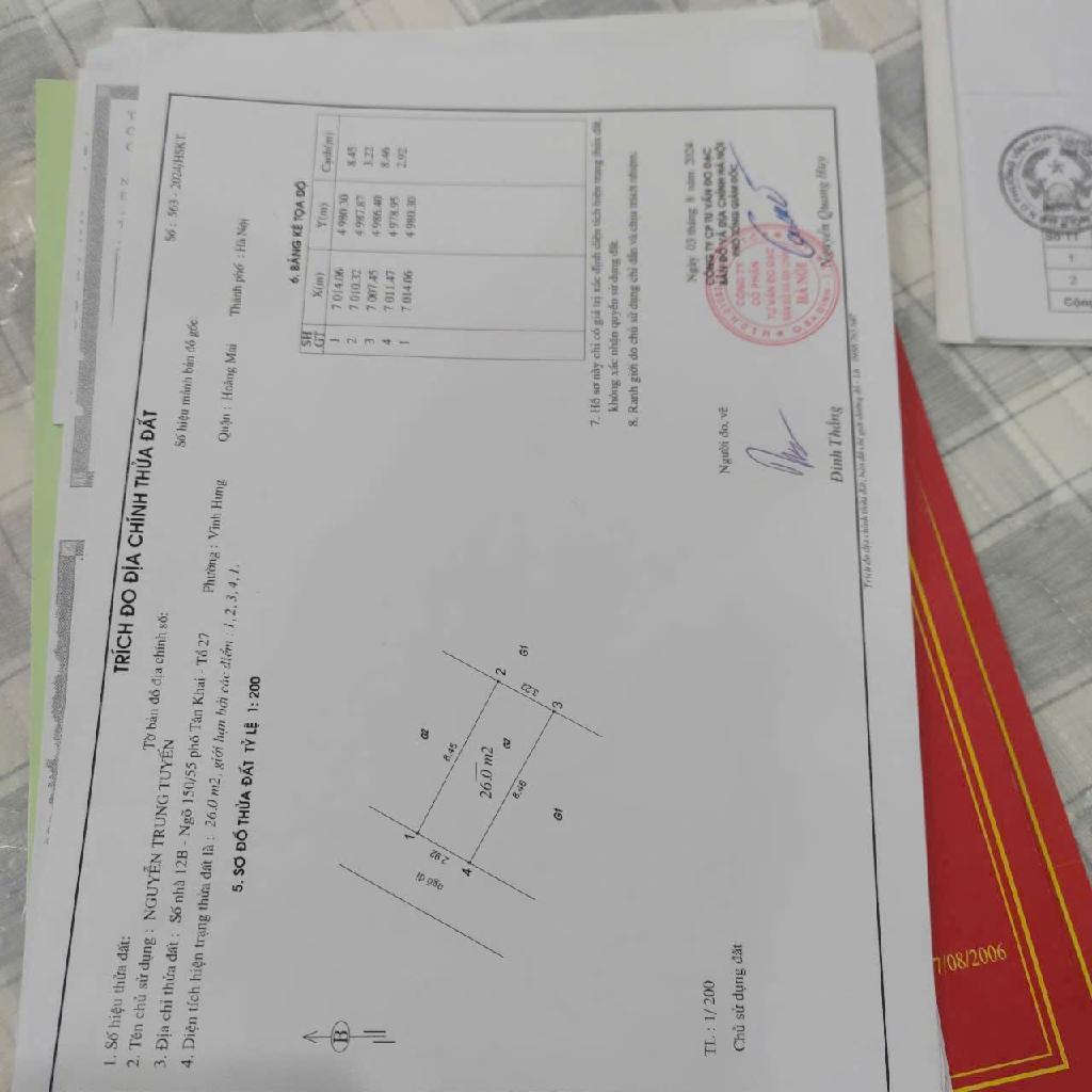 Bán nhà Tân Khai - diện tích 26m2 3 tầng - Ngõ rộng, kinh doanh - giá 4,5 tỷ