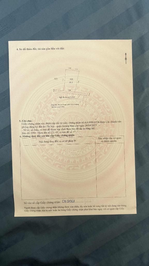 Bán nhà Vĩnh Hưng - diện tích 30m2 5 tầng - ngõ nông sát chợ - giá 6,8 tỷ