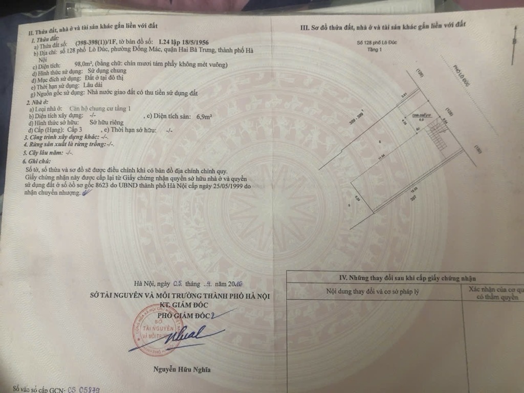 Bán nhà Lò Đúc - diện tích 9m2 1 tầng - Mặt phố kinh doanh - giá 7,5 tỷ